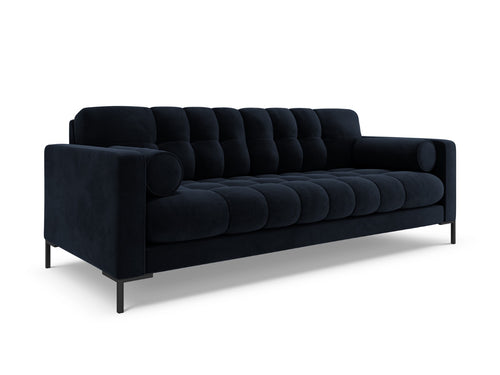 Cosmopolitan Design Bank Bali 3-zits, flueel, donkerblauw - 96x177x75cm