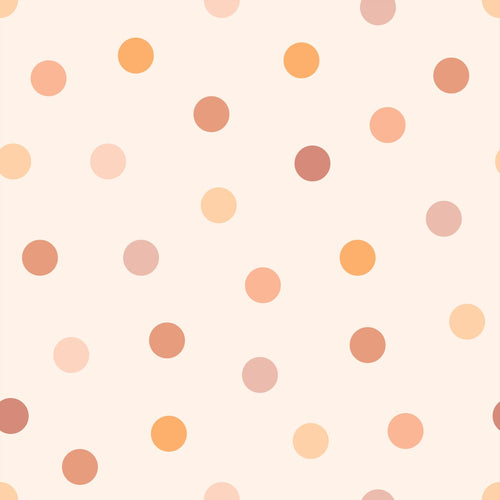 ESTAhome behang stip roze en oranje - 50 x 900 cm - 131625