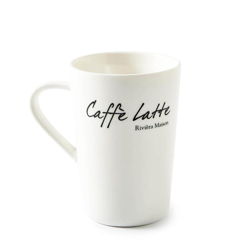 Rivièra Maison Classic Caffè Latte Mug - Porselein - Off White - vtwonen shop