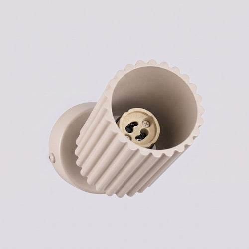 Sollux Lighting Plafondlamp KARBON 1 taupe - 7x7x18cm