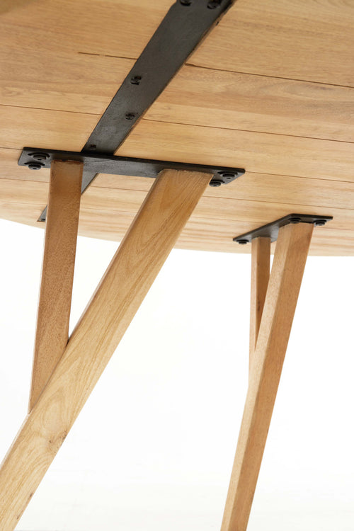 Light & Living eettafel QUENZA - Ø120x76cm - bruin