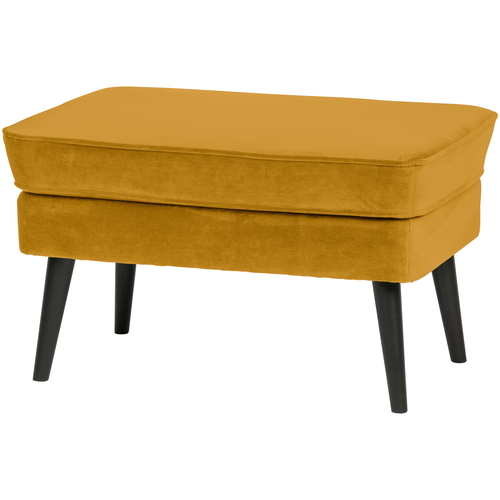 WOOOD hocker Rocco - Velvet - Oker - 47x77x51 - vtwonen shop