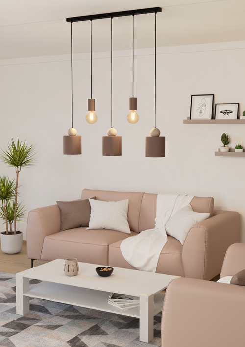 EGLO hanglamp Gazzola - e27 - 91 cm - mokka - vtwonen shop