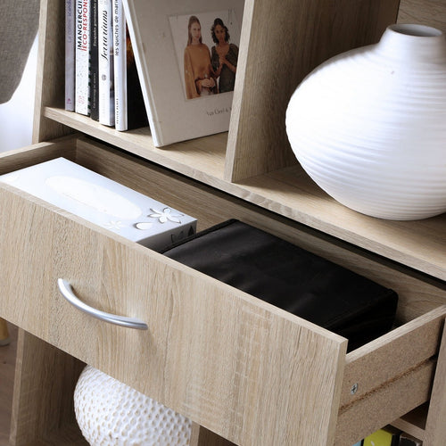 CALICOSY - Opbergplank met 4 compartimenten - 29,5x62x80 cm