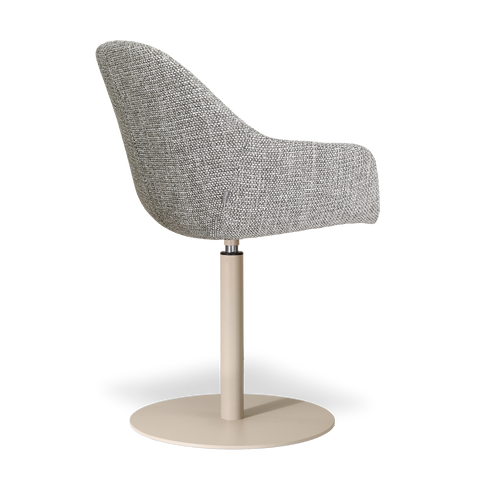 Nolon Niva-Mae tulp eetkamerstoel grijs blend - beige onderstel