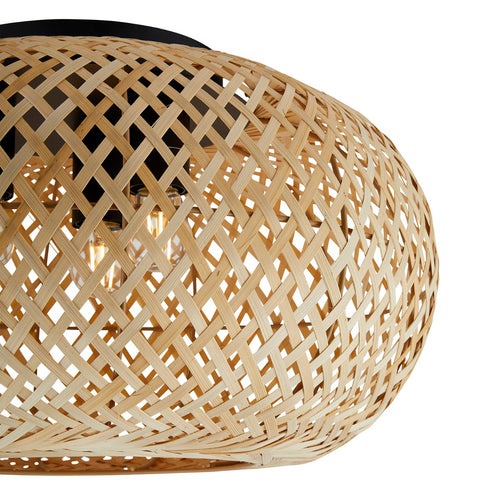 Lighto | Plafonnière bamboe 3-lichts | Nova