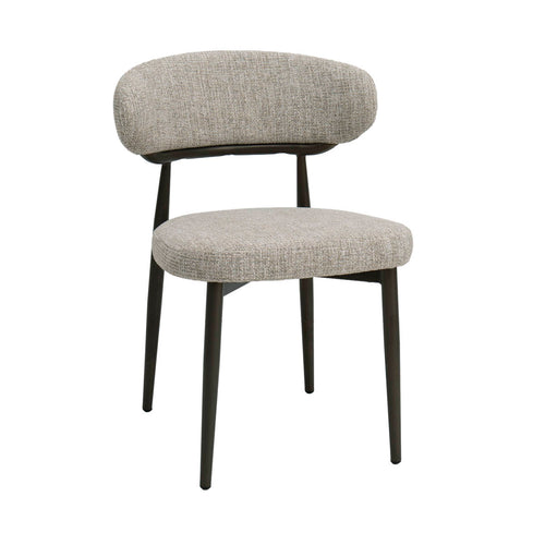 DÉJA Living Eetkamerstoel Milan - Beige/Brons Stof - Set van 2 - vtwonen shop