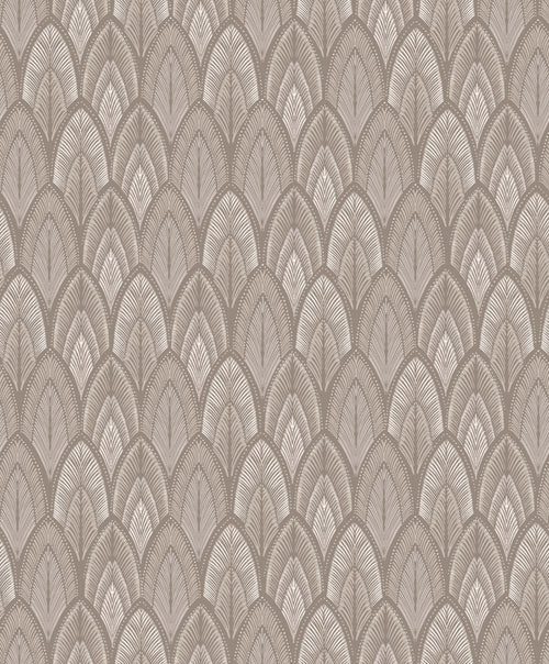 Masureel behang veren beige - 53 cm x 10.05 m - 630977 - vtwonen shop