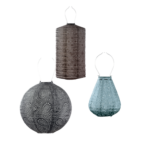 Lumiz solar lampion - bramdean set - 3 stuks - vtwonen shop