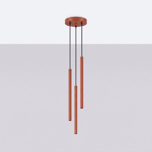 Sollux Lighting Hanglamp ARCHE 3P rode oker - 20x20x120cm