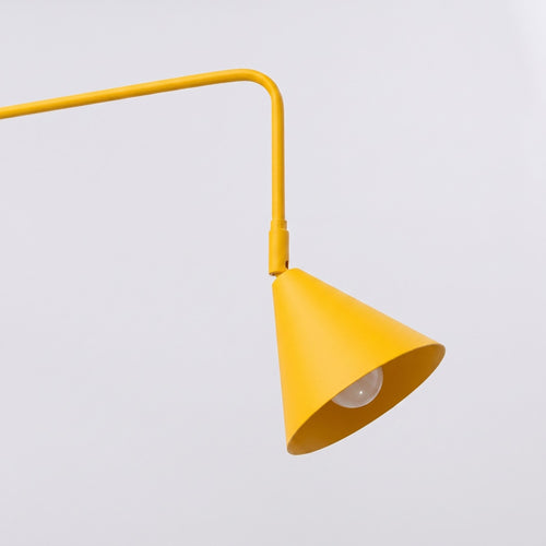 Sollux Lighting Wandlamp NOX 2 geel met schakelaar - 150x80x30cm