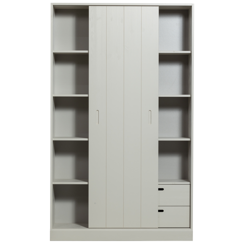 WOOOD schuifdeurkast Mila - Grenen - Dust - 200x120x42 - vtwonen shop