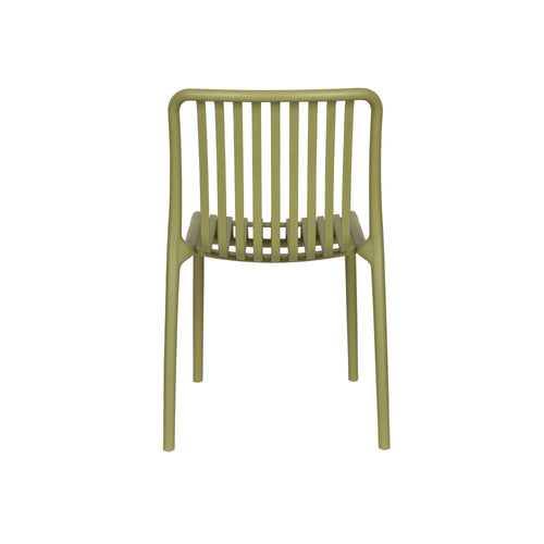 Housecraft Living Mante Tuinstoelen Kunststof Groen - Set van 4