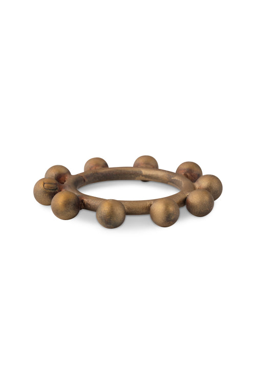 vtwonen - Servetringen Dots - Metaal - Goud - 5 cm - Set van 8