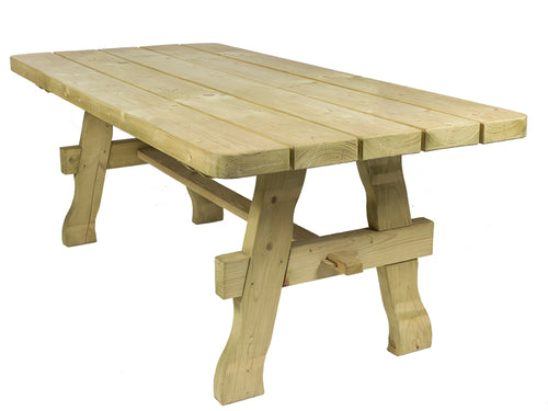 MaximaVida houten tuinset Provence 200 cm met 1 tafel en 6 stoelen - vtwonen shop