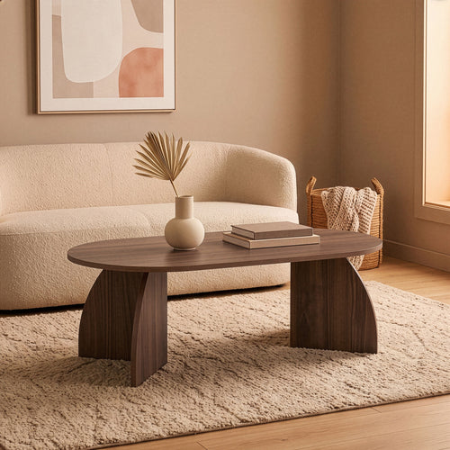Calicosy - SELENE Salontafel - Licht hout - 120x60x40 cm