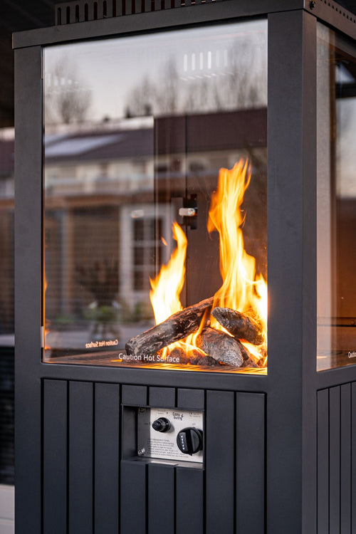 Cozy Living sfeerhaard Sevilla - carbon black - 55x55xH151cm - 50 Mb