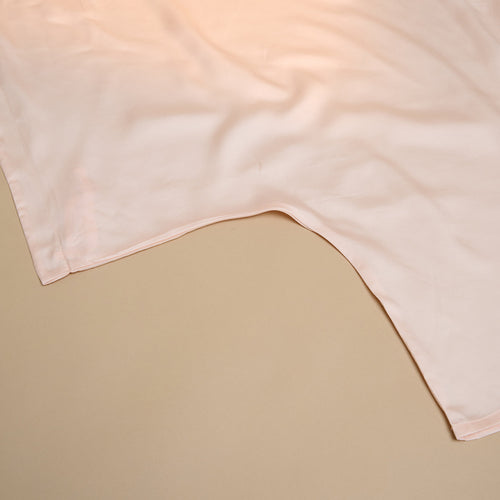 Coco & Cici - TENCEL Sateen Dekbedovertrek Perzik Wit - 200x200 + 2 kussenslopen 60x70