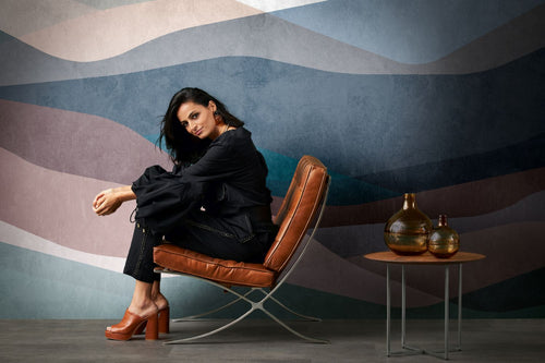 One Wall one Role fotobehang figuratief motief blauw, bruin, wit en beige - 371 x 280 cm - AS-382551 - vtwonen shop