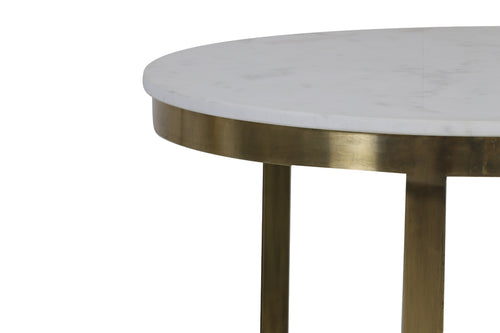 Light & Living salontafel PERLATO - Ø75x47cm - wit - Set van 2 - vtwonen shop