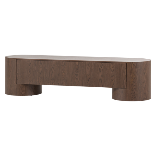 WOOOD tv meubel 200 cm Velari - Hout Fineer - Bruin - 50x200x50