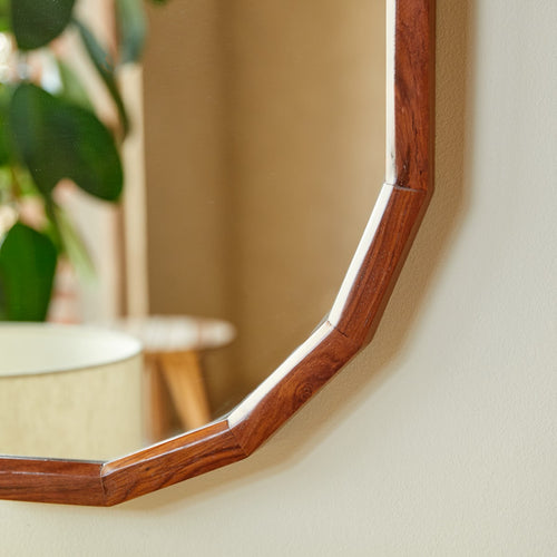 Tikamoon Spiegel in massief palissander 120x56 cm - Bruin - vtwonen shop