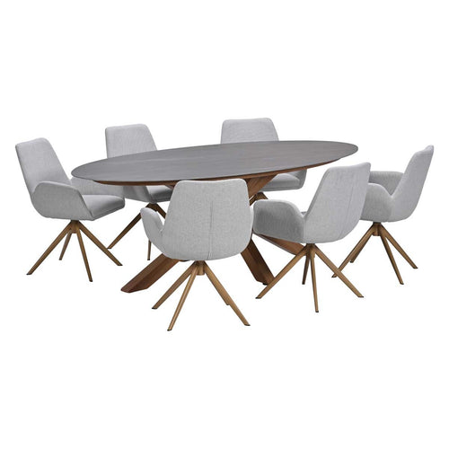 Garden Impressions Tuinset Amalia draaibaar 7-delig - Scot tuintafel 230x115 cm