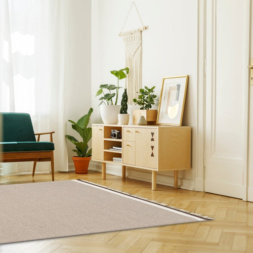 AFK Living vloerkleed Elegance - handgemaakt - 80% wol - 20% katoen - 80 x 150 cm