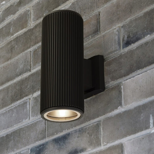 Searchlight buitenlamp Hamburg - 2 lichts - 17  x 28   cm - zwart