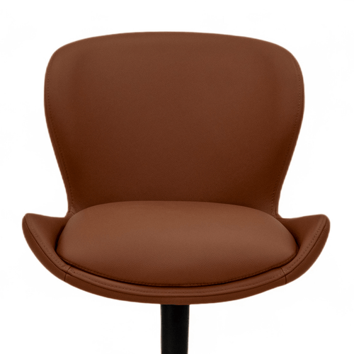Furnhouse eetkamerstoel Nicklas - Donkerbruin - Leer - Set van 2