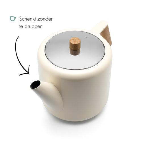 Bredemeijer - Theepot Duet Design Boston 1,1L wit