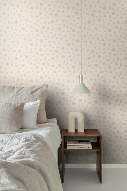 ESTAhome behang grafisch motief beige - 50 x 900 cm - 139749 - vtwonen shop