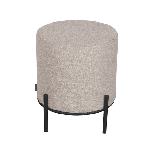 LABEL51 Poef Troy - Naturel Bouclé - 41x41x48cm - vtwonen shop