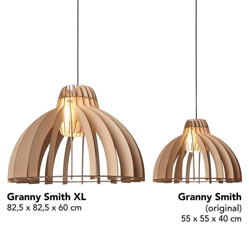 van Tjalle en Jasper - Granny Smith hanglamp - XL / Soft Grey