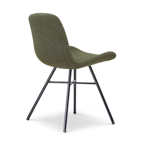 Nolon Noa-Fé eetkamerstoel forestgroen - zwart onderstel - vtwonen shop