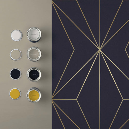 Graham & Brown Vliesbehang - Harmony Navy Gold - 10mx53cm - vtwonen shop