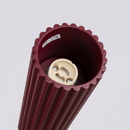 Sollux Lighting Plafondlamp KARBON 10 bordeaux - 6,5x6,5x10cm