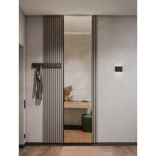 Nova Luce OTI Up & Down wandlamp, matzwart, LED, 10W, 487lm, 3000K