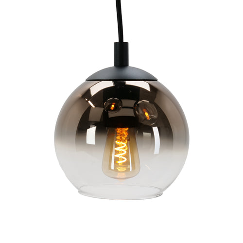 EGLO hanglamp Ariscani 1 - ø 42,5 cm - koperglas - 3 lichts - zwart - vtwonen shop