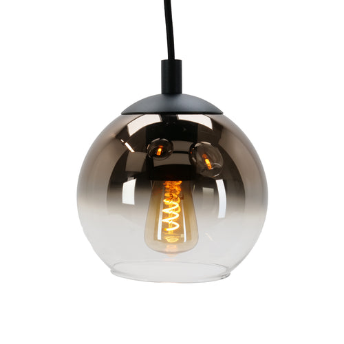 EGLO hanglamp Ariscani 1 - e27 - 76,5 cm - zwart - koperglas