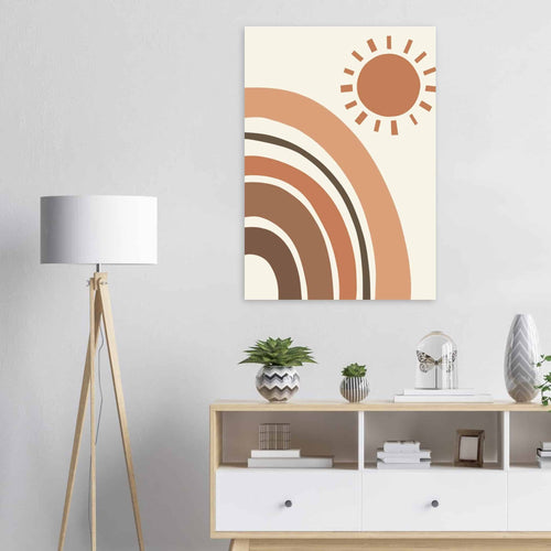 Artfulprints Poster Boho – Soft sun   - A4 21x29.7 cm - beige