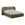 LaMiaSofa Bed met opbergruimte Trieste - velours - flessengroen - 230x215x110