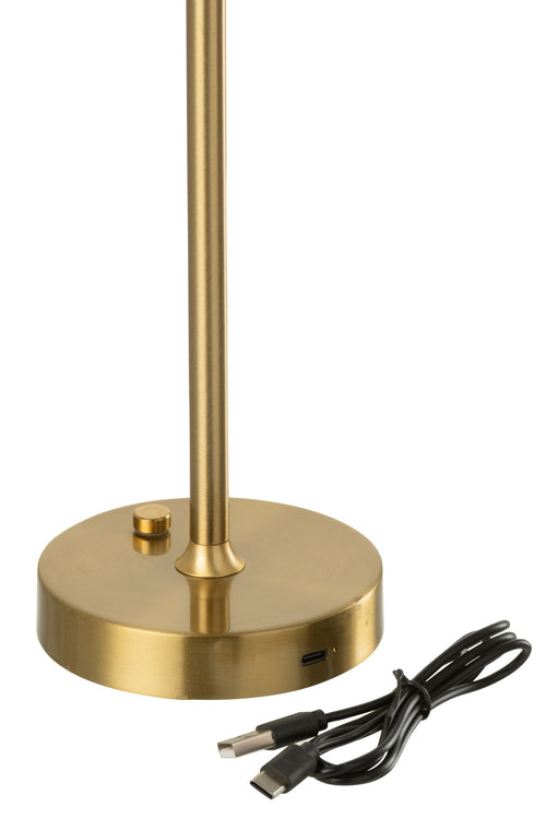 J-Line tafellamp Noé - metaal - goud