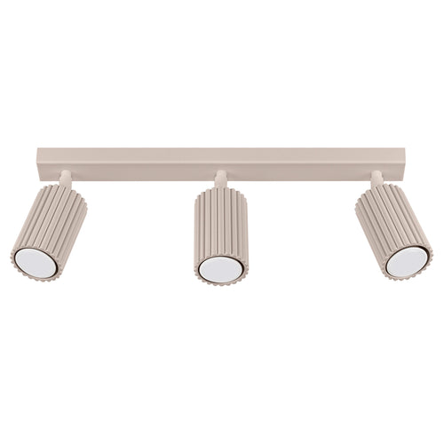 Sollux Lighting Plafondlamp KARBON 3L taupe - 45x6,5x16,5cm