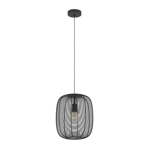 EGLO hanglamp Rinroe - e27 - ø 32,5 cm - zwart - staal - vtwonen shop