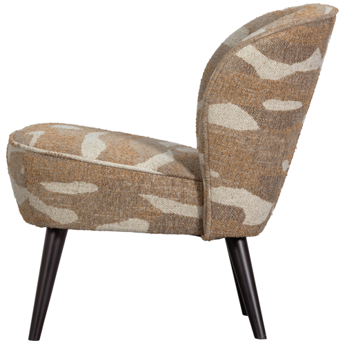 WOOOD fauteuil Sara - Geweven - Camouflage Dessin - Groen - 71x59x70 - vtwonen shop