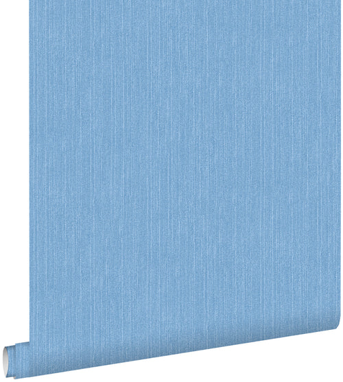 ESTAhome behang denim structuur blauw - 53 cm x 10,05 m - 148605 - vtwonen shop