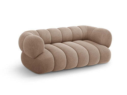 Cosmopolitan Design Bank Koge 2-zits, flueel donkerbeige - 95x180x70cm