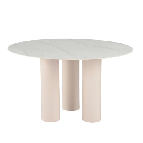 Giga Meubel Eettafel Wout - Rond - Keramiek - 130cm