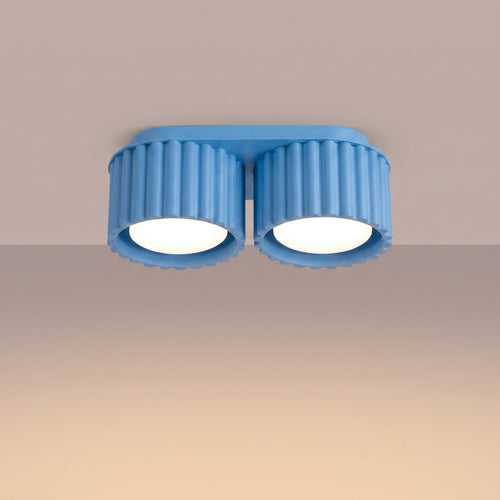 Sollux Lighting Plafondlamp AURA 2 azuur Gx53 - 21x10x8cm
